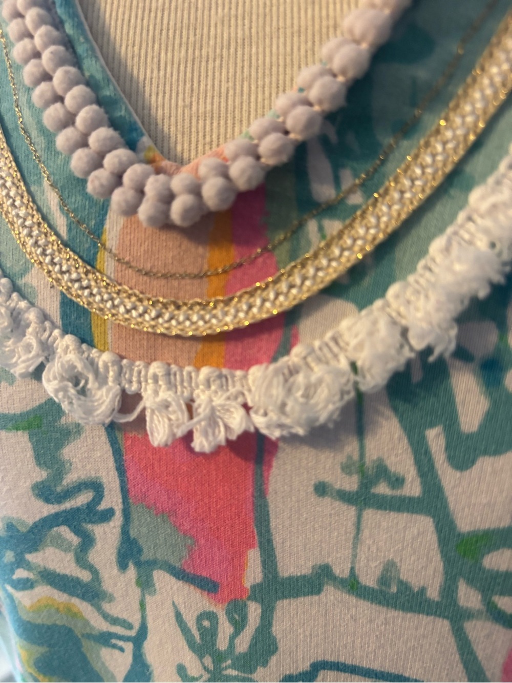 Lilly Pulitzer Pink, Teal & Yellow Tropical Print Dress - Picture 4 of 5